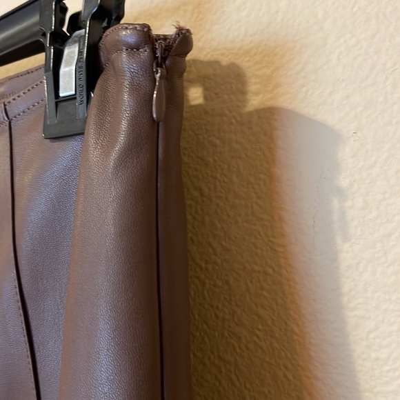 NWT Free People We the Free Spitfire Stacked Faux Leather Skinny Pants - Picture 4 of 7